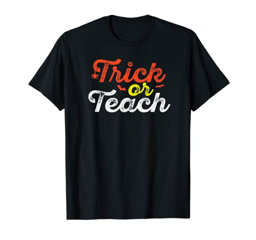 Trick Or Teach Halloween Professor Costume Vintage t-shirt, Preto, S