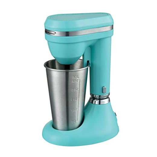 Brentwood Classic Milkshake Maker, 15 oz, Turquoise,SM-1200B