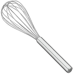 Batidora Manual Hometech Metaltex - Batidor de acero inoxidable, mango tubular, 30 centímetros