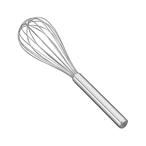 Metaltex - Batidor de acero inoxidable, mango tubular, 30 cm Cover