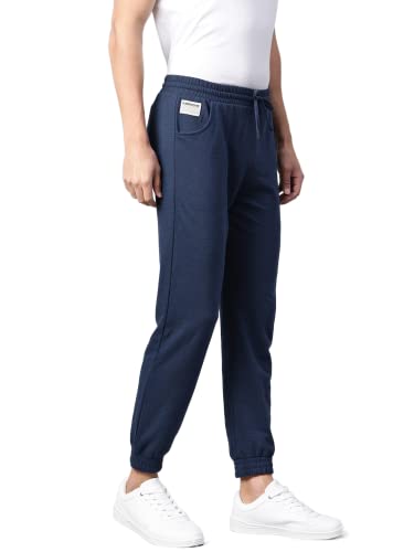 Image of Hubberholme Men's Slim Fit Cotton Track Pants - Trackpant with Drawstring Elastic Waistband, Lower for Jogging, Gym, Sports & Dailywear