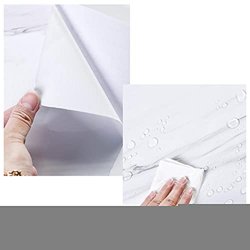 Vinilo impermeable autoadhesivo lavable de 10 metros para renovar encimeras de baño 6
