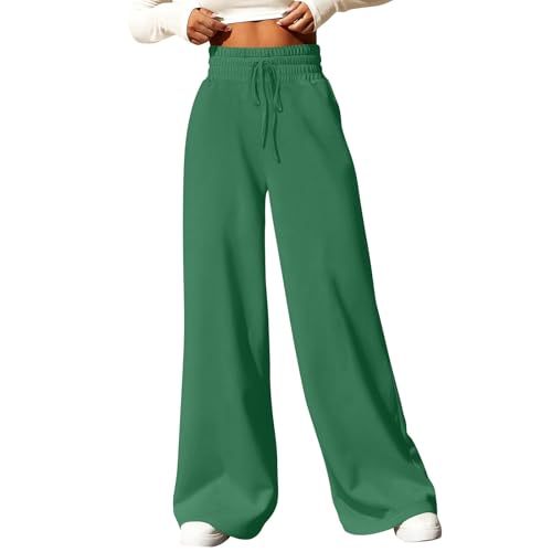 Wide Leg Sweatpants for Women Baggy Comfy High Waisted Sweat Pants Casual Cozy Active Joggers with Pockets