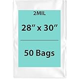 Multiple Sizes Clear Flat Poly Bags - 28