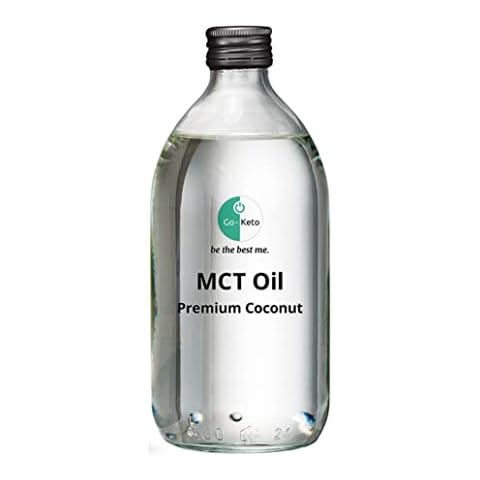 Go-Keto MCT Oil 500ml - Premium MCT Oil C8/C10 Made from Coconut Oil, Palm Oil Free, Perfect for a Keto Diet, Keto Coffee Creamer, Ideal for Bulletproof Coffee or Keto Shake, Vegan, Low-carb Cover