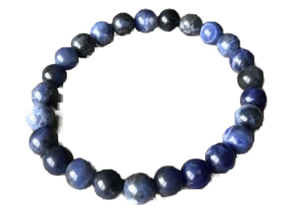 Bracelet en saphir bleu porte-bonheur de 7 pouces, un cadeau spirituel unique pour homme et femme