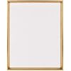 Kate and Laurel Calter Framed Linen Fabric Pinboard, 21.5x27.5, Gold
