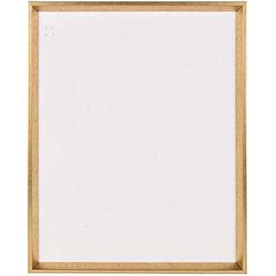 Kate and Laurel Calter Framed Linen Fabric Pinboard, 21.5x27.5, Gold