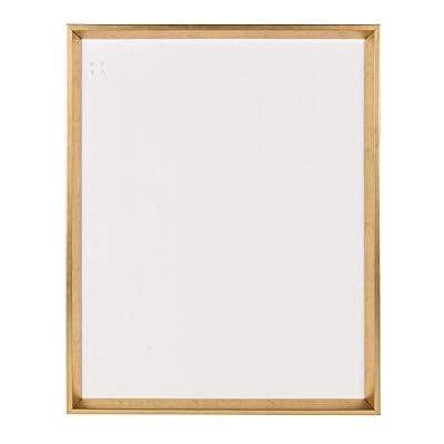 Kate and Laurel Calter Framed Linen Fabric Pinboard, 21.5x27.5, Gold