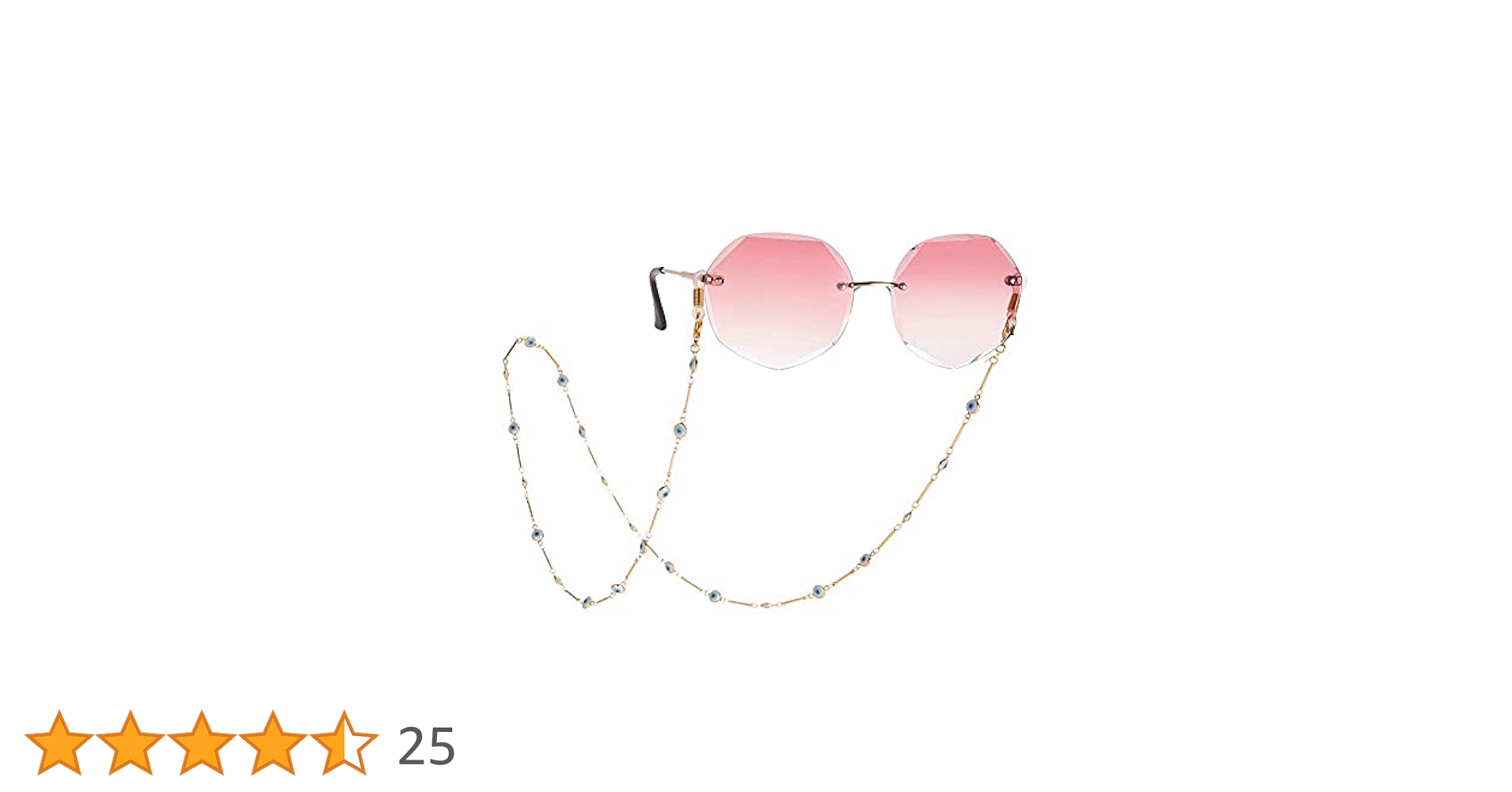 LIKGREAT Evil Eye Glasses Chains Turkey Blue Eye Eyeglasses Strap