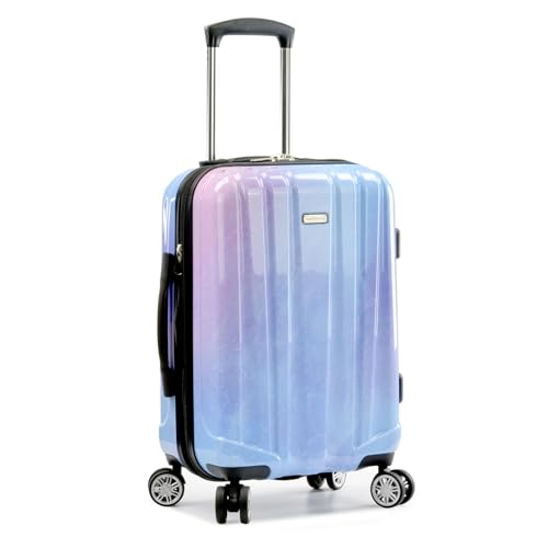 Traveler's Choice Women's Ruma II Expandable Luggage with Spinner Wheels, Twinkle Lilac, 21