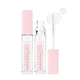 4D Natural Lashes Clear Mascara primer, Conditioning Formula For Enhancing & Lengthening Natural Healthy Lashes,Clear Mascara Primer for Volume and Length Eyelashes Long Lasting Lightweight