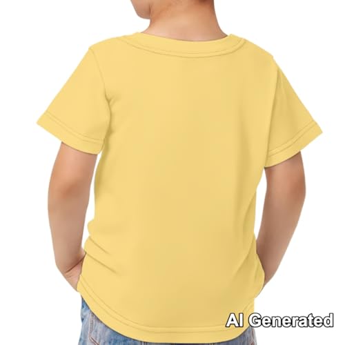 Image of Xhuibop Kids Tshirts Girls Boys 3-16 Years Summer Clothes for Teens Loose Fitting Tops
