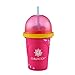 Chill Factor Color Shock Slushy Maker Perfectly Pink - Reusable Slushy Maker Cup Homemade Slushies Squeeze Cup Slushy Maker Kitchen Toys