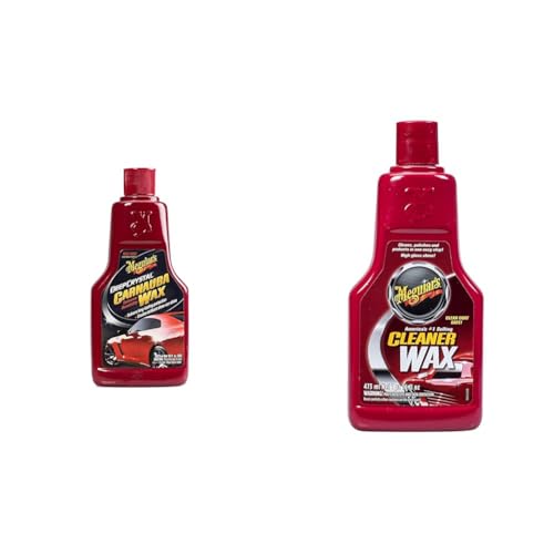 Cera para autos Meguiar's 16 Oz con Carnauba y limpiador miniatura 1