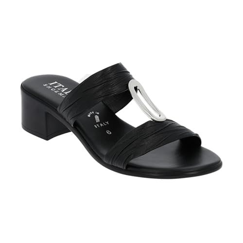 ITALIAN Shoemakers Justina 2 Inch heeled slide sandal for women