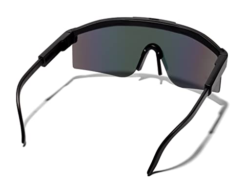 ShadyVEU Retro Sports Outdoor Oversized 80s Flat Top Mono Mirrored Lens UV400 Mens Womens Sunglasses2