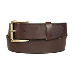 Roller Buckle With Rivets - Brown