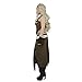 miccostumes Women's Dothraki Khaleesi Outfit Daenerys Targaryen Brown Cosplay Costume (Women l)