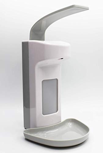 Infimedix - Dispensador de desinfectantes con fijación a la pared, color gris