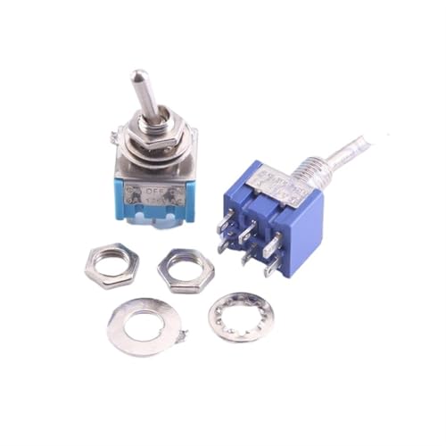Interrupteur à levier DPDT 6 broches inverseur ON-OFF-ON pour circuits électroniques