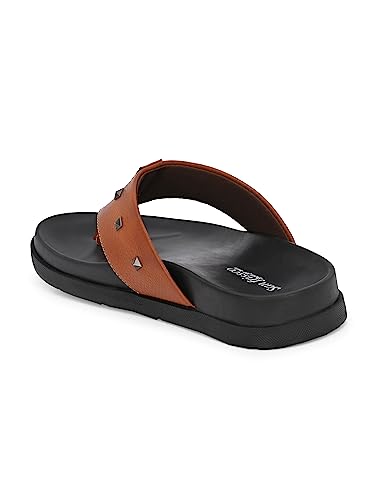 Image of San Frissco Men's Sandal with Cushioned Footbed /Ultra Soft Lightweight Durable Chappal with Bounce Back Upper Material /Festive Ethnic Wedding Slip on Slippers for Men