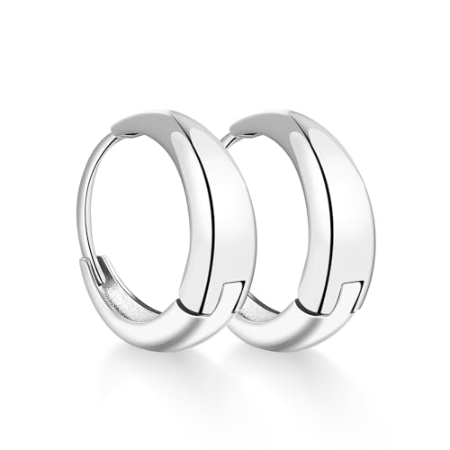 KUYLBUK 925 Sterling Silver Hoop Earrings for Women Cute Small Hoop Earrings Dainty Huggie Earrings Jewelry Gift