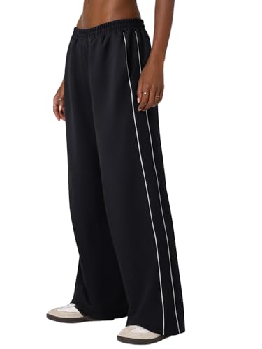 NIMIN Womens Wide Leg Sweatpants High Waisted Baggy Lounge Sweat Pants Teen Girls 2025 Fashion Workout Pant with Pockets4