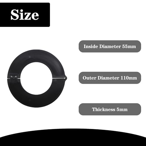 Image of 8 Pack 55MM Excavator Bucket Pin Shim Kit Detachable for Excavator and Skid Steer Fit for John Deere 75C 80C 75D 85D 75G 85G, 5mm Thickness