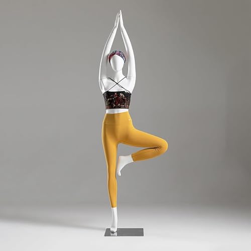 Maniquí de yoga de cuerpo completo y torso deportivo con soporte premium Estilo 1