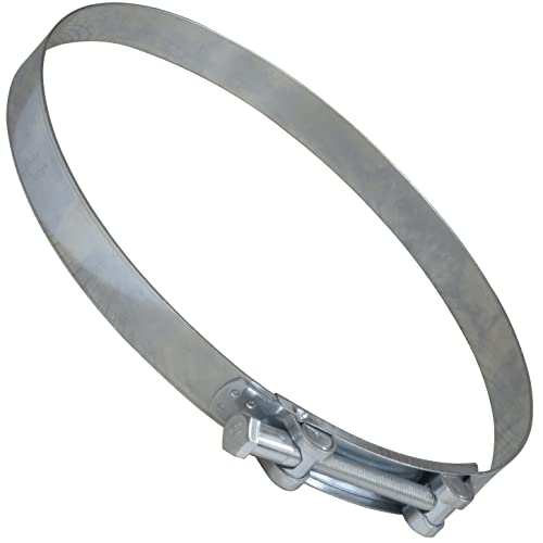 AERZETIX - C63707 - Collier de Serrage à Tourillon 188-200 mm - Largeur de la Bande 26 mm - en Acier - Couleur Argent - pour Fluides Clé Plate Tuyaux Gaines Ventilation
