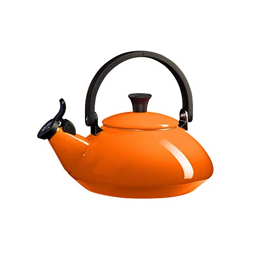 Le Creuset Enamel On Steel Zen Tea Kettle, 1.6 qt., Flame