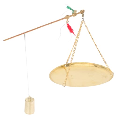 Báscula mini vintage portátil para hierbas y joyas miniatura 1