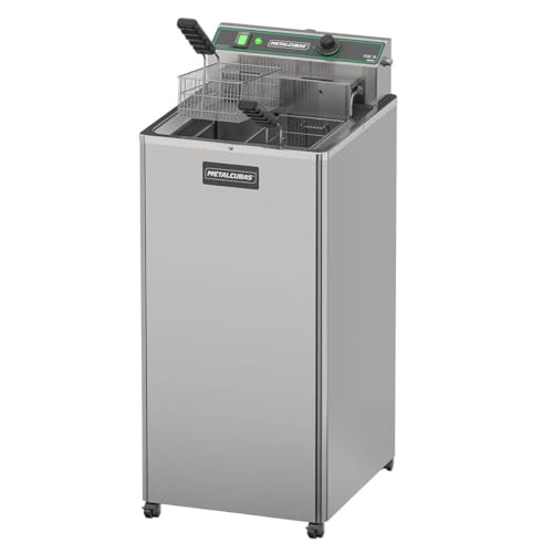 Fritadeira Elétrica Pedestal Zona Fria de Óleo FOE 15P 8000 Watts Metalcubas 220v