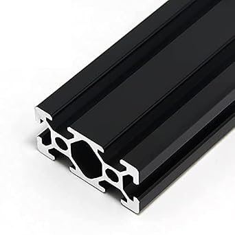 1 Pack 2040 Aluminum Extrusion Profile Length 5.91 inch / 150mm Black, 20 x 40mm 20 Series T Type T-Slot European Standard Extrusions Profiles Anodized Linear Rail Guide Frame for CNC