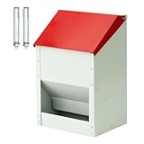 🐥〖FACILE À INSTALLER :〗 facile à installer en quelques étapes et très facile à déplacer, adapté aux fermes et aux pâturages, non seulement il est robuste et facile à assembler, mais sa conception simple rend également la mangeoire pour poulets très facile à nettoyer sans avoir à se soucier du nettoyage.