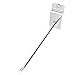 6 Inch Wall Panel Hook, 15cm Hook Wall Carrier Shop Slat Wall Panel Slat Wall Panel Hook, Safety Smooth Round Tailpipe for Slat Walls Industry
