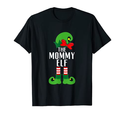 Navidad Familiar Elfo A Juego: El Elfo Mami Camiseta