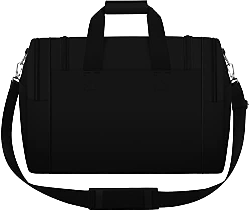 22"/25"/30" Heavy Duty Polyester Duffel Gym Bag Sports Travel Carry-on Duffel (Black, 30")3