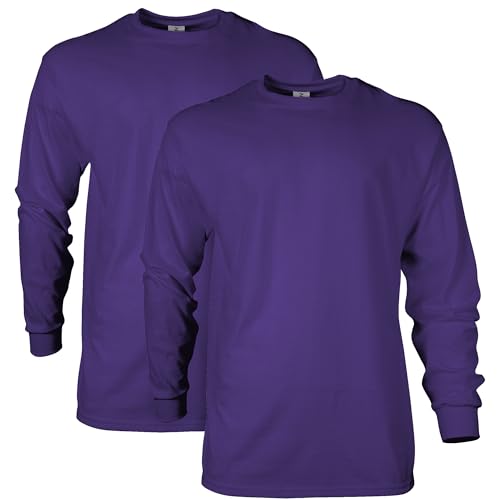 Image of Gildan Adult Ultra Cotton Long Sleeve T-Shirt, Style G2400, Multipack