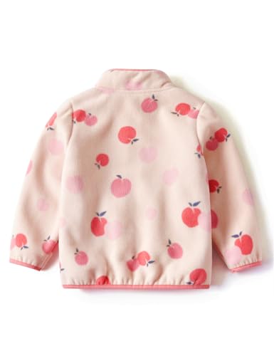 Image of Kids Printed Fleece Jacket Sherpa Lined Lightweight Zip
