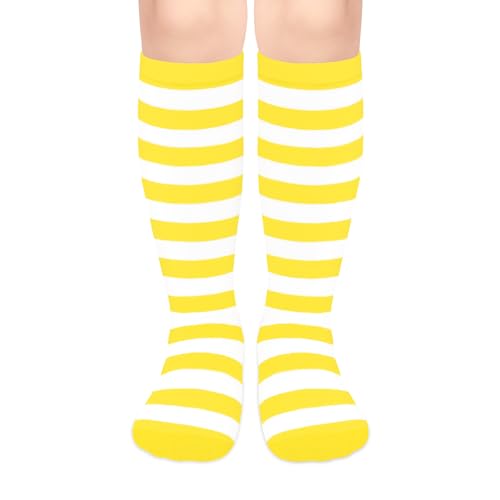 Image of Olreco 1 Pack Toddler Kids Youth Soccer Socks Girls Boys Baseball Socks Youth Knee High Softball Football Accessories Cotton
