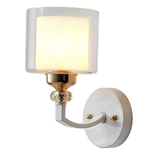 Lampe murale en verre blanc luminaire d'art pour éclairage poétique