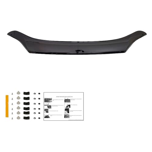 Oneway Motorhaubenschutz kompatibel mit Fiat Ducato 4.Gen. 2014- & Peugeot Boxer 2014- - Schwarz glänzend