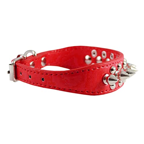 Ipetboom 2 Peças Gargantilha Preta Gola Para Animais De Estimação Coleira Ajustável Gola Pu Coleira