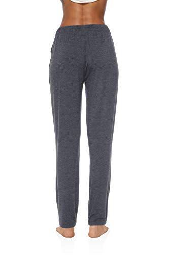 DIBAOLONG Calça feminina de ioga com pernas largas e cordão confortável, solta e reta, Cor 11, S