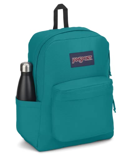 Image of JanSport SuperBreak Plus Backpack with Padded 15-inch Laptop Sleeve and Integrated Bottle Pocket - Spacious and Durable Daypack for Work and Travel - Deep Lake