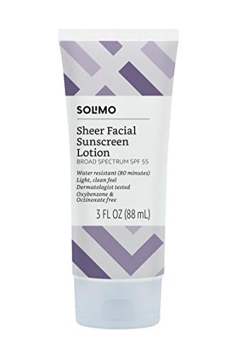Amazon Basics Sheer Facial Sunscreen Spf 55, Uva/Uvb Protection cover