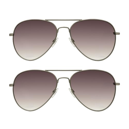 Image of proSPORT Reading Sunglass Tinted FULL LENS Sun Reader Glasses Aviator Large Men Women NOT BIFOCAL