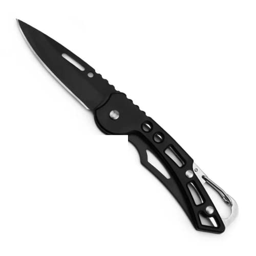 Générique Couteau pliant +Mousqueton = joli porte clef -(lame 6,5cm /ouvert 14cm/ fermé 9cm)-Porte-clés,couteau pliant, Petit Couteau,Mini couteau,Couteau de poche,Couteau pliant